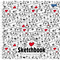 Скетчбук 17х17см 80л 120г/м2 "Прикольные коты" евроспираль, твердая обложка 049295