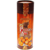 Русское лото в тубусе (90 бочонков, 24 карточки, 100 фишек, 1 мешочек) ЛТ