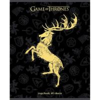 Тетрадь А5 48л клетка "Игра престолов. Выпуск №2" на скобе 5 дизайнов 48Т5В1/072763