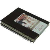 Скетчбук 14х21см 80л 110г/м2 "Art Creation" на спирали, твердая обложка, черный 9313142M