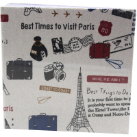 Фотоальбом 200 фото 10*15см "Путешествия" 22х22,3х5см 2 вида HD2205Z