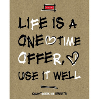 Тетрадь А5 48л клетка "CraftBook" на скобе крафт 5 дизайнов 48Т5В1/066264