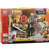 Парковка "Пожарная станция" пластик 40х7х27,5см (парковка, 1 машина) 1996486/599113 Парковка "Пожарная станция" пластик 40х7х27,5см (парковка, 1 машина) 1996486/599113