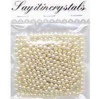 Набор бусин 5мм жемчуг, 13х10см Y9008-19