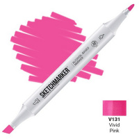 Маркер спиртовой двухсторонний "Sketchmarker" яркий розовый SM-V131