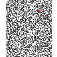 Тетрадь А5 96л клетка "Лабиринт" на спирали глянцевая ламинация 4 дизайна 086119