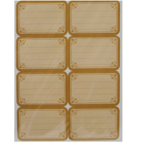 Наклейки для информации 13х17,5см 8л по 8шт, 64шт/уп. Y10716-24