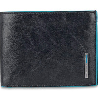 Кошелек "Blue Square" 12,5х9,5х1,5см 1 отделение, черный, натуральная кожа PU1241B2R/N