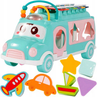 Игрушка логическая "Автобус" 24,5х9х13,5см с металлофоном, пластик 1858695/MX014