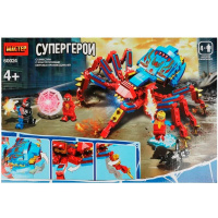 Конструктор "Супергерои" 291 деталь 28х35х6см пластик (4 фигурки) 60024-ZH
