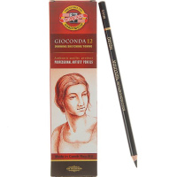 Карандаш угольный "Gioconda negro" HB черный, круглый черный корпус, дерево 8815002001KS Карандаш угольный "Gioconda negro" HB черный, круглый черный корпус, дерево 8815002001KS
