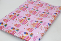 Бумага упаковочная 70см х 1м "С днем рождения" ассорти Y8950-19