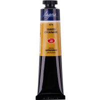 Краска акриловая 46мл золото сусальное металлик туба Ладога 7604974