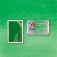 Краска акварельная 2,5мл титанат кобальта зелёный кювета 1911765