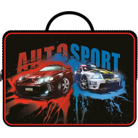 Папка с ручками 47х32,5х8см "Auto sport" ткань ПШ-12 Папка с ручками 47х32,5х8см "Auto sport" ткань ПШ-12