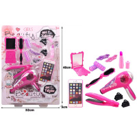 Набор для девочек "Парикмахерская" 43х32х8см 12 предметов в блистере 1955353