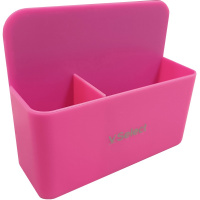 Подставка магнитная для доски 12х10х4см 2 отделения, пластик, розовая VS195267