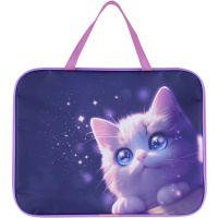 Папка с ручками 26х34х6см "Love cat* ткань ПШ-11/261763/Р