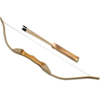 Лук 87см со стрелами 3шт. дерево Y3257-15