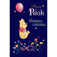 Блокнот А7 48л "Винни и его друзья" клетка, склейка, 3-х цветный блок, 5 дизайнов 48Б7В1к