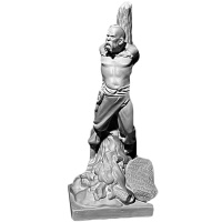 Фигура Тарас Бульба. Казнь 16,5х16,5х43см 10-187