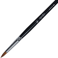 Кисть синтетика овальная №8 длинная ручка "Профи" 4607096501372