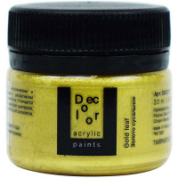 Краска акриловая 20мл "Деколор" золото сусальное 2603117