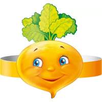 Ободок "Репа" 14х20см картон 29.287.00