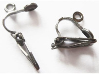 Заготовка д/клипс,10шт,черный никель DC-073-03