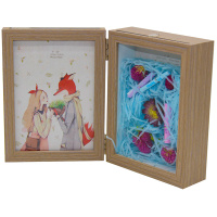 Рамка для фото 10х15см дерево, 2 фотографии, с пожеланиями, 2 цвета Y8125-19