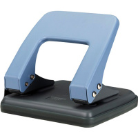 Дырокол "Essential" 20л 2-отв, d-6мм, с линейкой, металл, голубой E0102