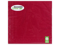 Салфетка 33х33мм 1шт Тонированная бордовая трехслойная 1002177