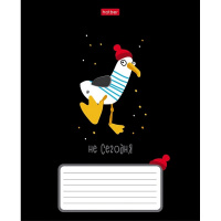 Тетрадь А5 18л клетка "Приключения чайки" на скобе тиснение 5 дизайнов 18Т5В1/095050