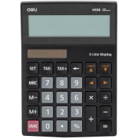 Калькулятор 12 разрядов 199х153х31мм черный EM126