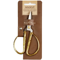 Ножницы 12,6см "Goldcut" для хобби, усиленные, сталь, ручки пластик 60-0046