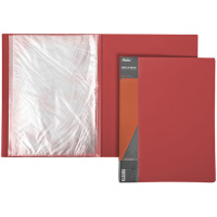 Папка 60 вкладышей "Standard" А4 пластик 0,70мм красная 60AV4_00115/038471