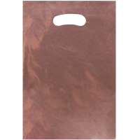 Пакет подарочный 21х30см фольга светло-розовый Y10437-24