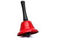 Колокольчик 13см металл/пластик 5 цветов Y5589-17