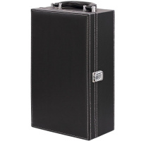 Шкатулка для 2-х бутылок с набором сомелье 20х12х35см 724846