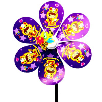 Ветрячок 1 вертушка, диаметр 23см, 3 вида, свет 3 режима 2039-392