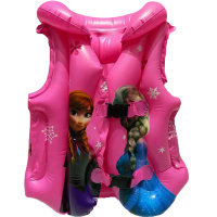 Надувной жилет для плавания с воротником 53х44см "Принцессы" малиновый 1074