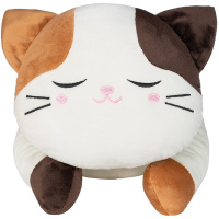 Ленивый кот 22см бело-коричневый KSO1K