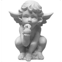 Фигура Ангел с голубем 17х15х22см 80-804