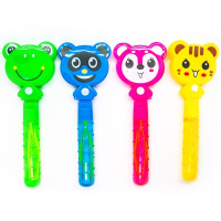 Мыльные пузыри "Звери" 20см, 1 отверстие, 4 вида, с хлопушкой Y6154-17