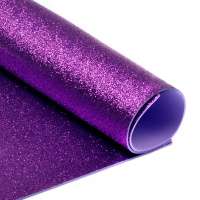 Фоамиран 1мм 40*60см сиреневый с блестками CHG-11