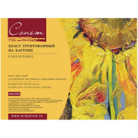 Холст на картоне, 35х45см 100% хлопок, мелкое зерно, 280г/м2 DK13701