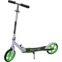 Самокат 2-х колесный L=83,5см зеленый пластик/металл, колесо PVC d=20см HB2227