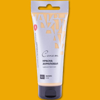 Краска акриловая 75мл золото туба с европодвесом Сонет 28109965