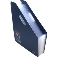 Лоток д/бумаг вертикальный 13 отделений 320х300х40мм "Linfini" складной, синий, полипропилен EF605