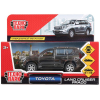 Машина "Toyota Prado" серебристая, инерционная, металл 12см (открывающиеся двери) PRADO-SL-CH
